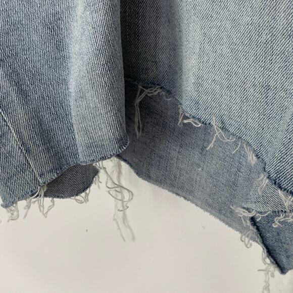 Old Navy Plus Size 22 Boyfriend Denim Cut Off Distressed Shorts Boho Festival - Picture 8 of 12